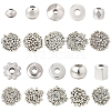 1000Pcs 10 Styles CCB Plastic Beads CCB-PA0001-07-1