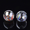 Handmade Blown Glass Globe Beads LS-X-DH017J-1-25mm-AB-2