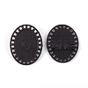 Zinc Alloy Brooch Findings PALLOY-WH0066-23C-2