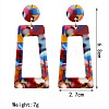 Alloy Acetic Acid Dangle Stud Earrings FS-WG80CFF-03-1