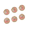 6Pcs Brass Micro Pave Cubic Zirconia Beads KK-PH0011-81-6