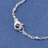 PVD Vacuum Plating 304 Stainless Steel Satellite Chain Necklaces X-MAK-L015-41S-2