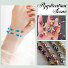 200Pcs 10 Colors Brass Rhinestone Spacer Beads RB-SP001-08A-5