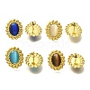 304 Stainless Steel Glass Oval Stud Earrings EJEW-M070-04G-5