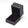 Plastic Imitation Leather Ring Boxes OBOX-Q014-25-3