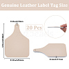 Leather Label Tags AJEW-CL0003-23B-2