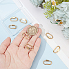 8Pcs 304 Stainless Steel Screw Carabiner Lock Charms STAS-UN0058-40G-4