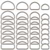 40Pcs 4 Styles Iron D Rings IFIN-SP0001-22P-1