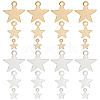 Beebeecraft 120Pcs 6 Styles Brass Charms KK-BBC0007-83-1