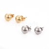 304 Stainless Steel Stud Earrings EJEW-I236-01-1