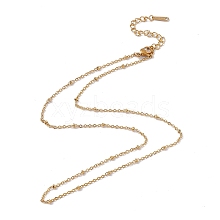 201 Stainless Steel Satellite Chain Necklace for Men Women NJEW-P268-A22-2X5