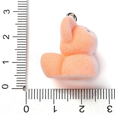 Flocky Animal Resin Pendants FIND-S001-06J-1