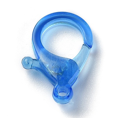 Transparent Plastic Lobster CLaw Clasps KY-H005-A09-1