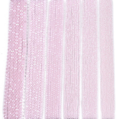 Electroplate Glass Beads Strands EGLA-A044-J3mm-A02-1