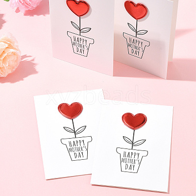 4Pcs Kraft Paper Greeting Cards AJEW-FS0001-30A-1