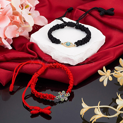 Nylon Weave Bracelets Making AJEW-TA00023-1
