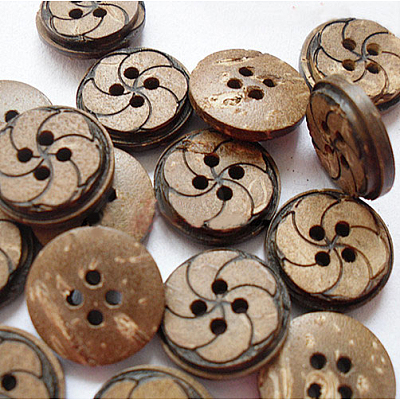 Art Buttons in Round Shape with 4-Hole for Kids NNA0YXS-1