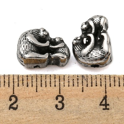 Animal 304 Stainless Steel Beads STAS-E214-11AS-03-1