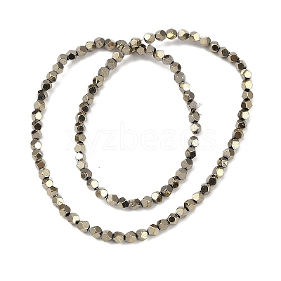 Electroplated Synthetic Non-magnetic Hematite Beads Strands G-A234-G03-01C-1