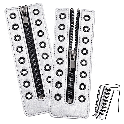 2Pcs PU Zipper Accessories FIND-PH0028-27A-1