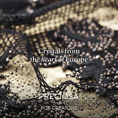 Preciosa® Crystal Hotfix Flatback Stones Y-PRC-HSS8-90110-200-1