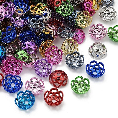 UV Plated ABS Bead Caps OACR-D316-04B-1