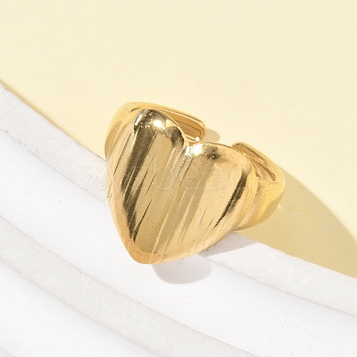 304 Stainless Steel Cuff Rings RJEW-P150-04G-1
