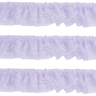 10 Yards Polyester Lace Ribbon OCOR-GF0006-25D-1