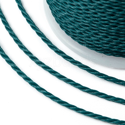 Round Waxed Polyester Cord YC-G006-01-1.0mm-35-1