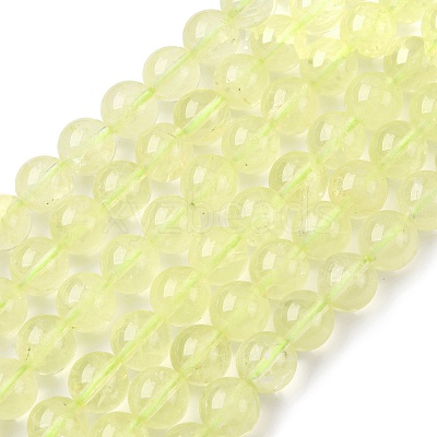 Natural Lemon Quartz(Heated) Beads Strands G-G286-A04-10mm-1