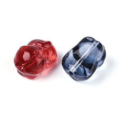 Baking Paint Transparent Glass Beads DGLA-T004-43M-1