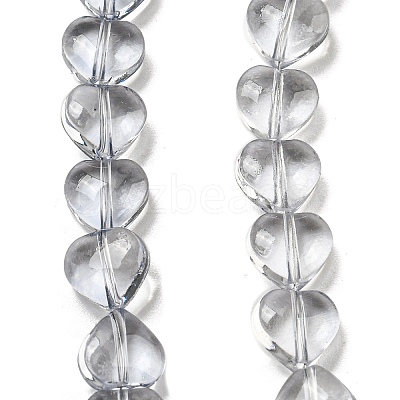 Baking Paint Transparent Glass Beads Strands DGLA-A08-T8mm-KD04-1