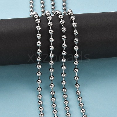 Tarnish Resistant 304 Stainless Steel Ball Chains CHS-A002B-1.5mm-1