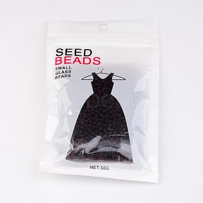 8/0 Frosted Round Glass Seed Beads X-SEED-A008-3mm-M13-1