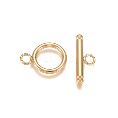 304 Stainless Steel Toggle Clasps X-STAS-F040-41-G-1