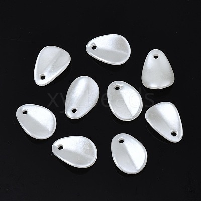 ABS Plastic Imitation Pearl Charms KY-T023-018-1