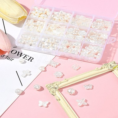 ABS Plastic Imitation Pearl Bead SACR-FS0001-82-1