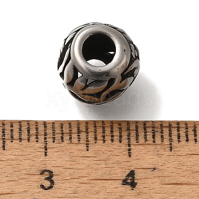 304 Stainless Steel European Beads STAS-D191-08B-AS-1