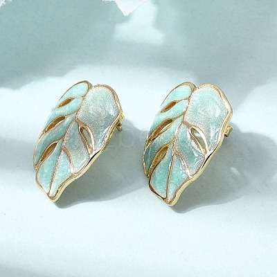 Brass Stud Earrings for Women KK-CBA9D38-05G-02-1