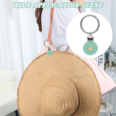 Silicone Hat Clip for Travel HJEW-AB00576-02-1