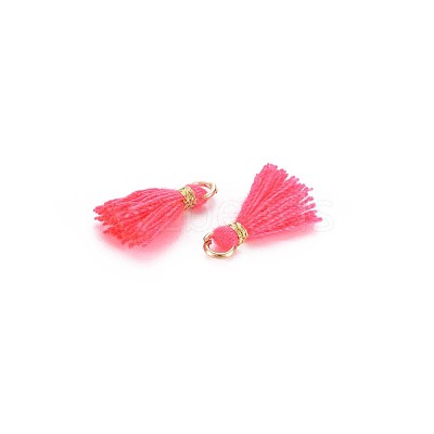 Polycotton(Polyester Cotton) Tassel Pendant Decorations X-FIND-S281-29-1