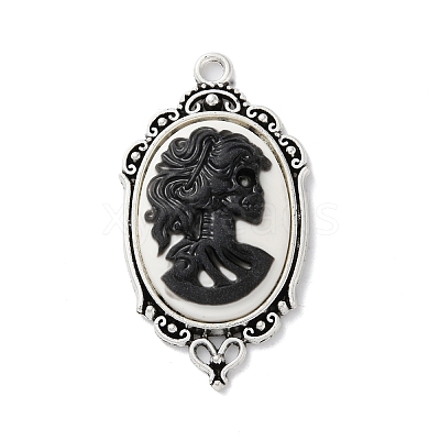 Tibetan Style Alloy Pendants X-TIBE-B002-04AS-01-1