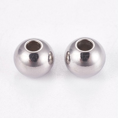Tarnish Resistant 202 Stainless Steel Rondelle Spacer Beads STAS-F094-06B-P-1-1