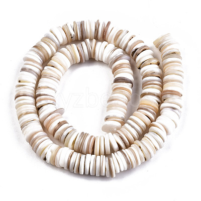 Natural Freshwater Shell Beads Strands SHEL-N003B-02-1