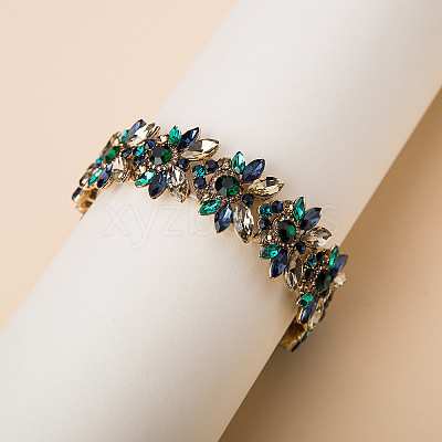 Alloy Rhinestone Bangles for Women FS-WG52675-01-1