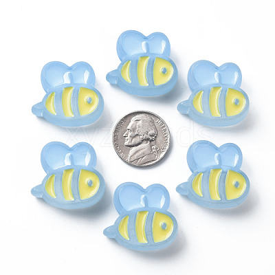 Transparent Acrylic Beads X-MACR-S374-06B-09-1