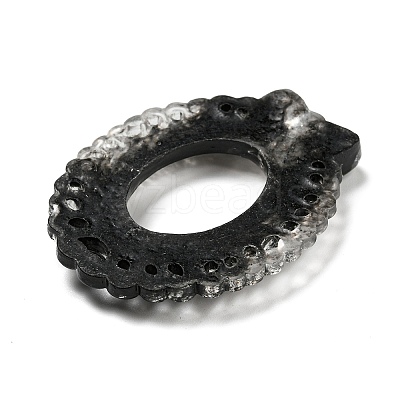 Black Theme Resin Cabochons LS-RESI-Q219-01D-1