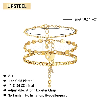 Anklets Sets AJEW-AN00383-01-1