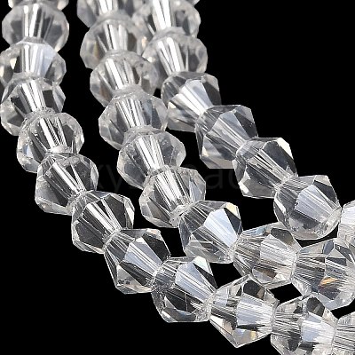 Transparent Electroplate Glass Beads Strands LS-GLAA-F029-2mm-A13-1