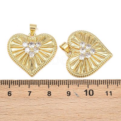 Mother's Day Brass Cubic Zirconia Pendants KK-L251-07G-08-1